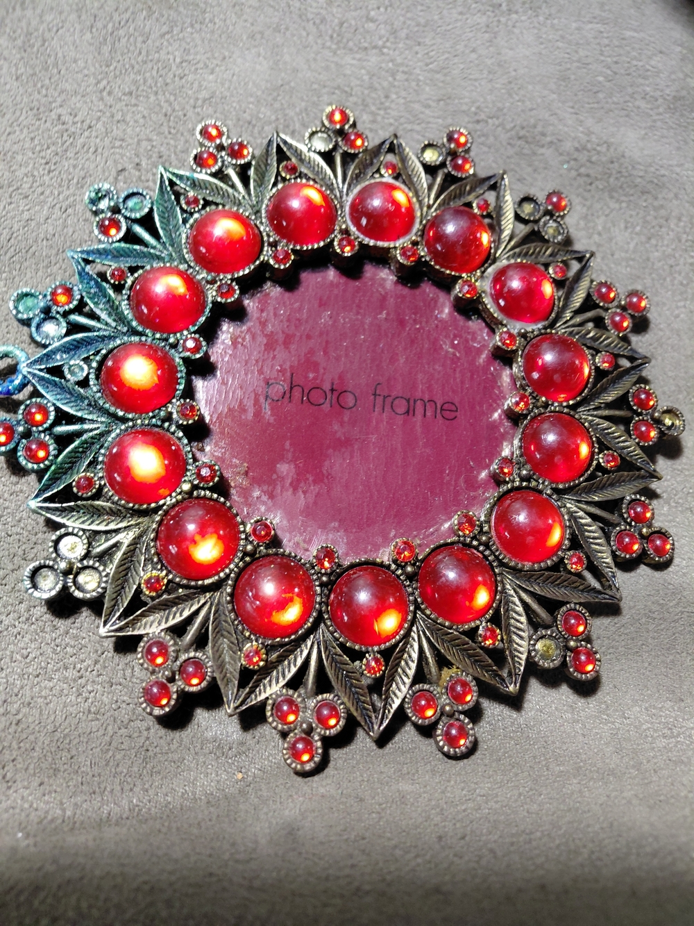 Jeweled Metal Photo Frame/Ornament